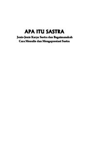 Apa Itu Sastra Jenis-jenis Karya Sastra Dan Bagaimanakah Cara Menulis ...